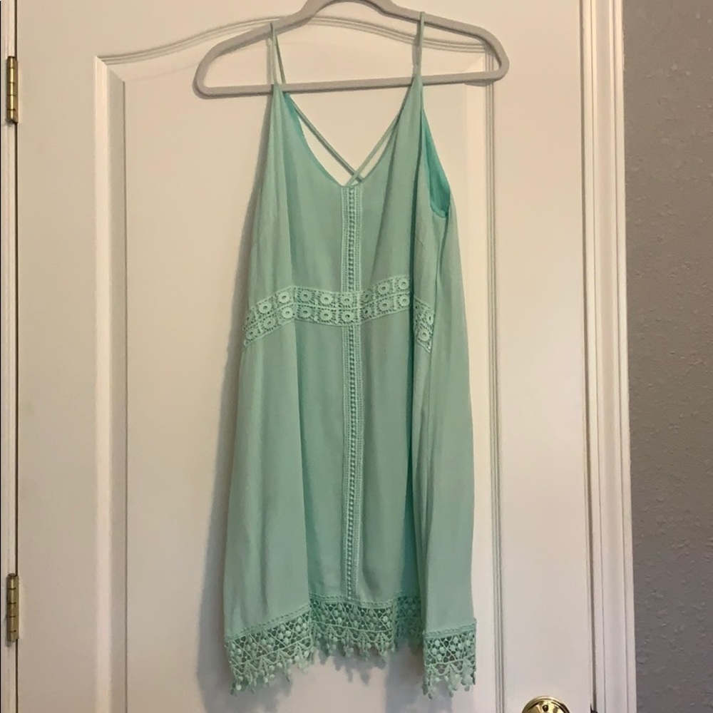 Mint green dress